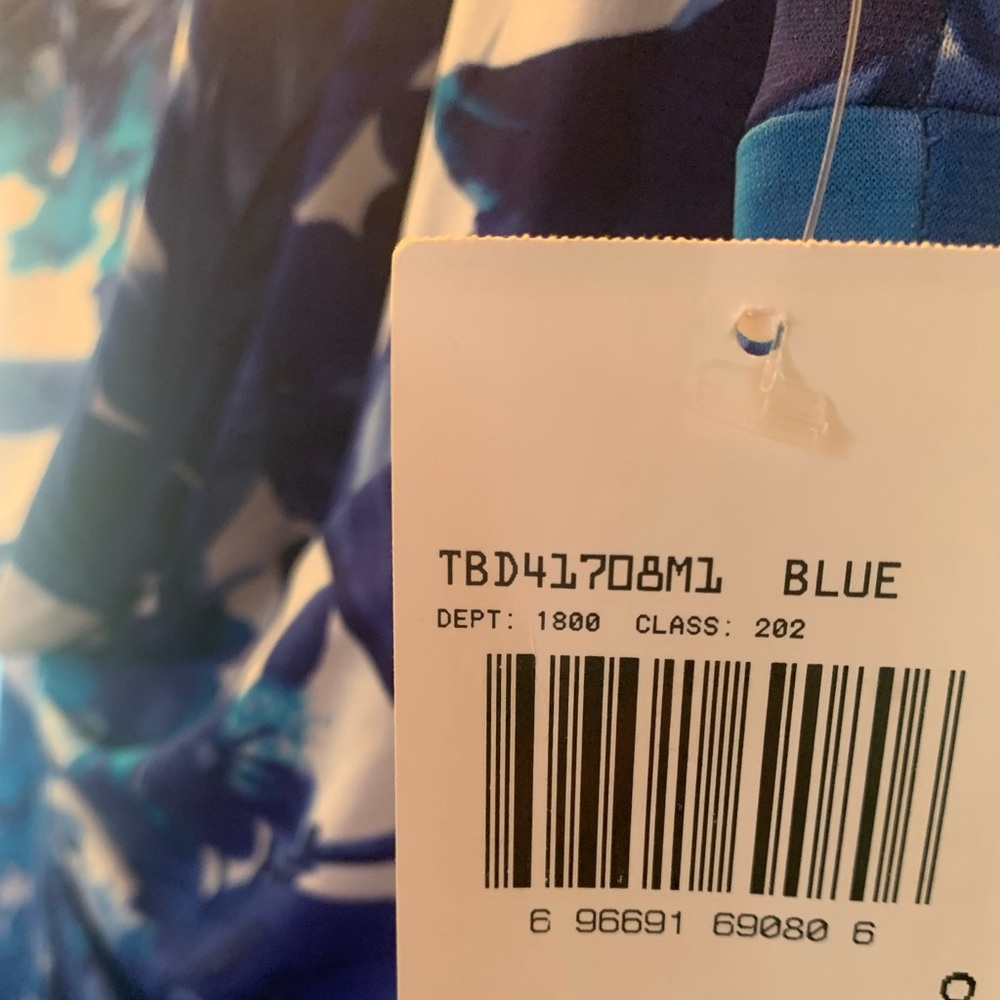 Beautiful blue multicolor sleeveless dress